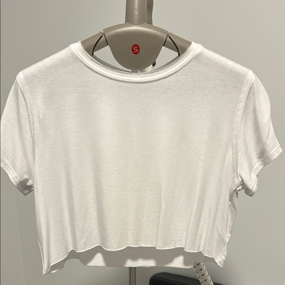Joah Brown Classic White Crop Top